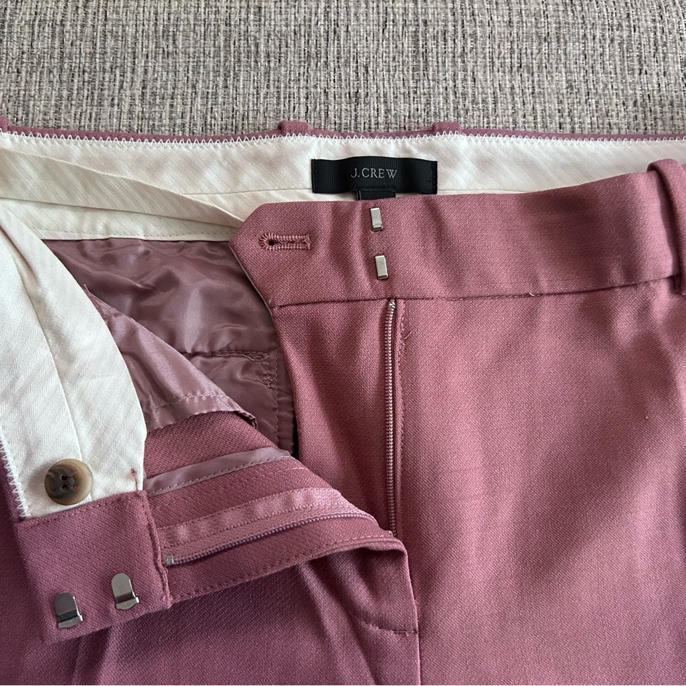 J. Crew Wool blend Dusty Rose Chinos - Picture 4 of 16